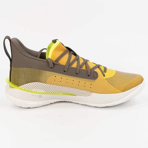 Under Armour Curry 7 'Zepplin Yellow' 2019 3021258-701 Basketball size 8 M 9.5 W - Picture 4 of 10